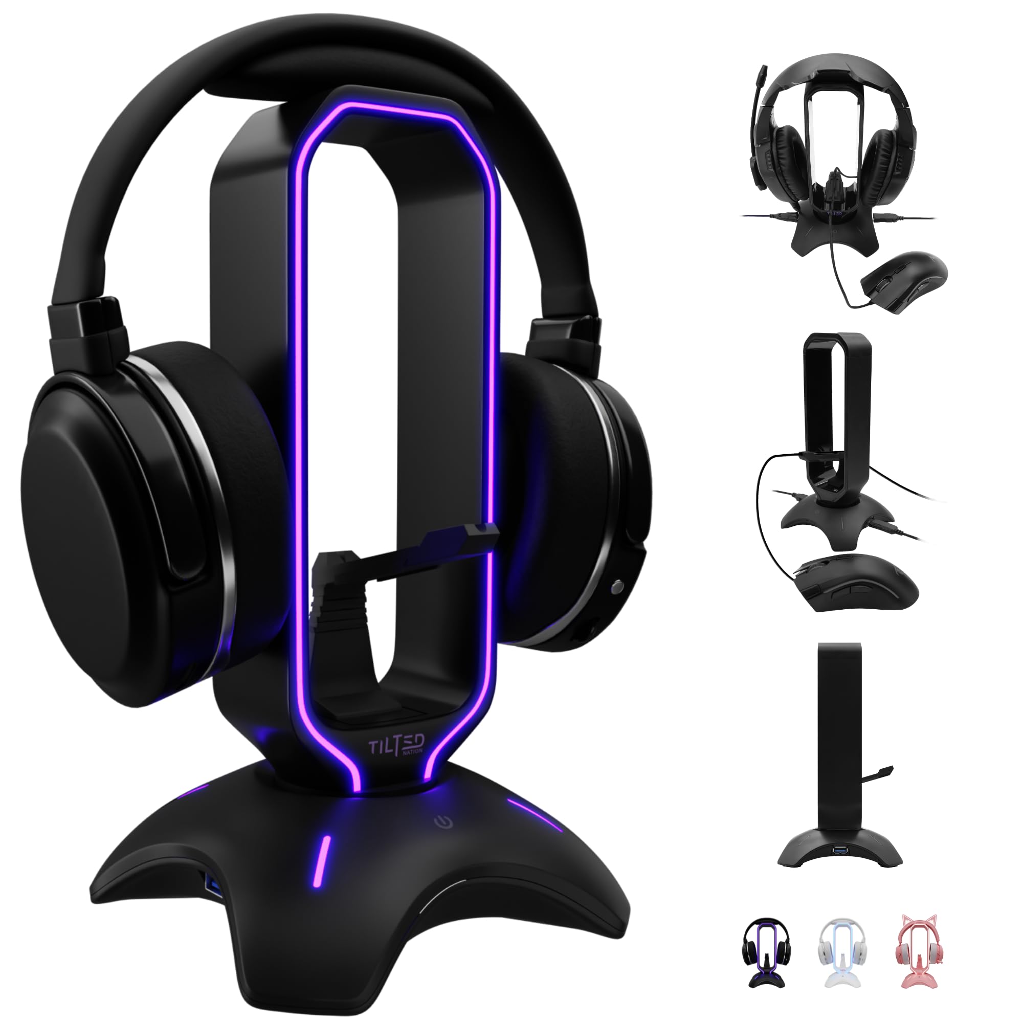 Amazon.com: Tilted Nation Gaming Headset Stand | RGB Headphone